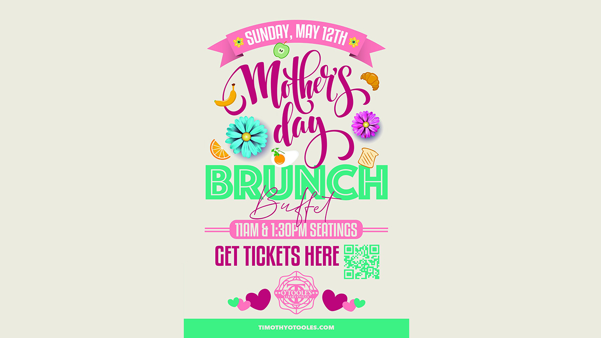 Mother's Day Brunch Buffet in the 412 Lounge at O'Toole's Libertyville